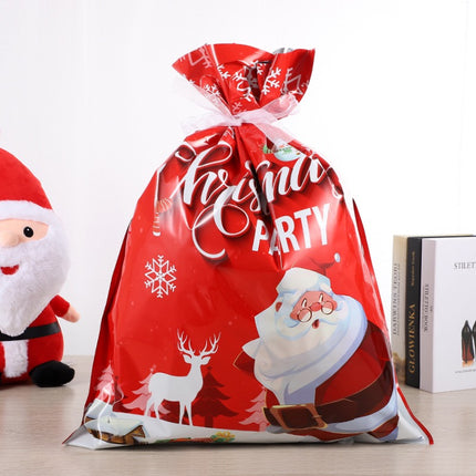 27-Pack Assorted Christmas Gift Bags – Reusable Drawstring Wrapping Bags