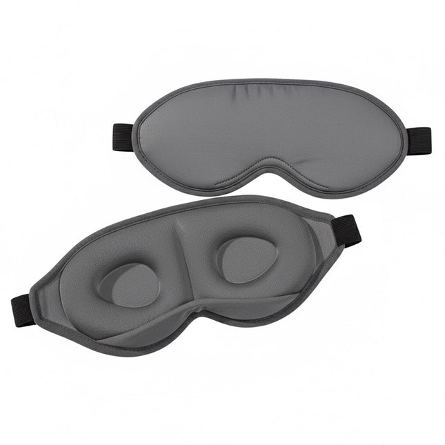 3D Contoured Sleep Mask – Lightweight Blackout Eye Mask for Travel & Bedtime