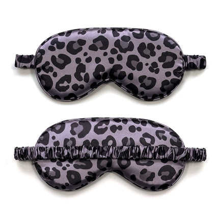 Satin Leopard Print Sleep Mask
