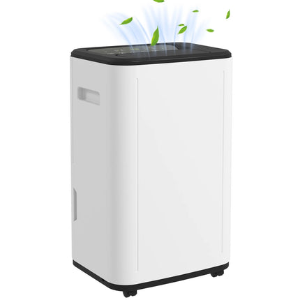 HOMCOM 20L/Day 6L Dehumidifier, Portable Quiet Air Dehumidifier for Laundry and Condensation