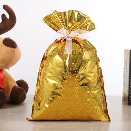 27-Pack Assorted Christmas Gift Bags – Reusable Drawstring Wrapping Bags