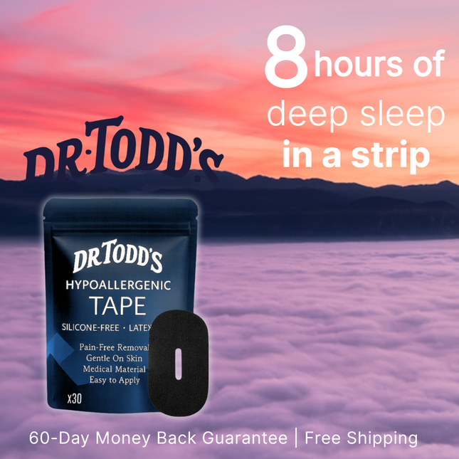 Dr. Todd’s Sleep Tape – Mouth Tape for Better Breathing & restful Sleep x30pc